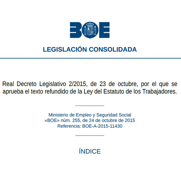 Estatut dels treballadors
